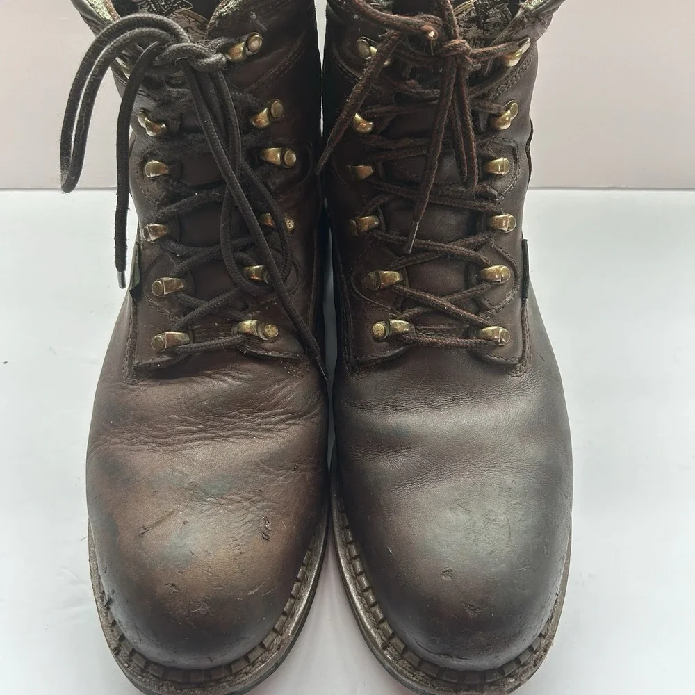 GEORGIA‎ BOOTS Mens 12W Steel Toe Renegade Work Hammer Brown Leather Wtpf G6303